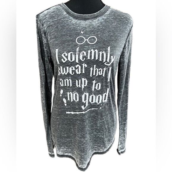 Harry Potter Tops - Harry Potter Long Sleeve graphic tee shirt , Gray size M